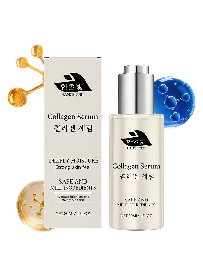 HANCHOBIT Collagen Essence Liquid - Moisturizing and hydrating the skin, this gentle formula provides a water-repellent and lustrous finish 30ml - Image 1